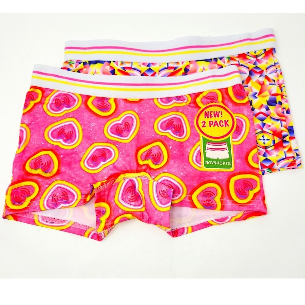 Girls Boyshort Briefs, 2-Pack